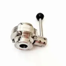 Fit 57 мм 2,2" труба OD х 2,5" Три зажим санитарный потока Управление клапан SUS 316L нержавеющей пивоварения дома