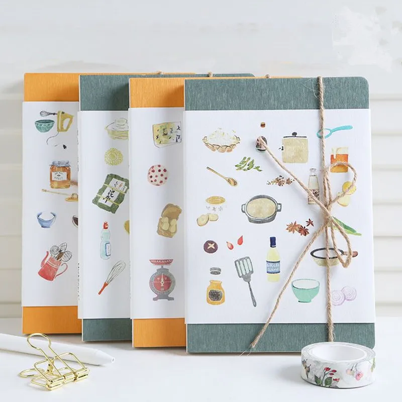 

Coloffice 1PC Cute Handbook Paper Cover Notebook Notepad Diary Memos Weekly Kraft Paper Handcover Office School Gift Stationery
