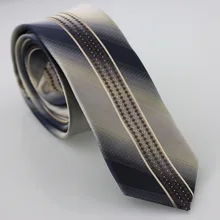 Yibei Coachella галстук Черный, серый цвет Галстуки Для Мужчин's Галстуки с коричневым геометрический бежевый в Вертикальную Полоску и маленькие точки галстук узкий Gravatas