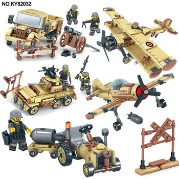 

SWAT WW2 Army Military Cars Planes Helicopter Tank Truck Soldiers Building Blocks Sets Bricks Toys for Children