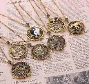 

ZY DIY Factory Direct Wholesale Vintage Punk Cool Antique Gold Tree Owl Map Dragonfly Magnifing Glass Magnifier DIY Sewing tool