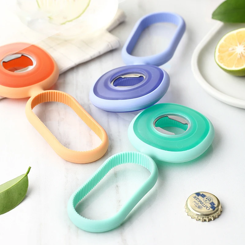 

Creative Multifunctional Bottle Opener Portable Beer Soda Bottles Openers Anti-skid Can Opener Practical Kitchen Accessories