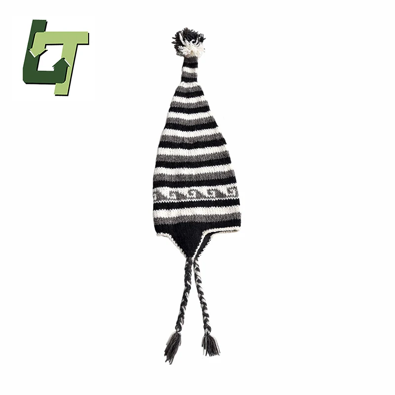 

Journey Wish Outdoor Winter Warm Hat for Women Handmade Cashmere Reggae Folk Style Knit Hat Dreadlocks Colorful Hiking Hat