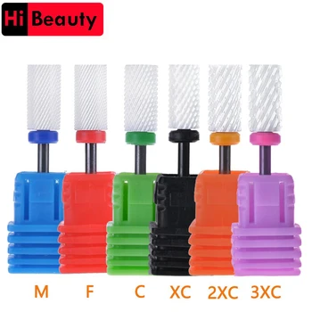 

Ceramic Nail Drill Bit 3/32" Grinding Head Tirch Cylinder Electric Nail Manicure Pedicure Cutter File Machine Cuticle Remover