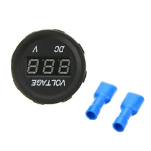 1pcs Car LED Volt Meter Socket Gauge DC 12V-24V Blue LED Car Motorcycle Digital Voltmeter Socket Voltage Meter Panel dc 12 24v waterproof car boat motorcycle led voltmeter digital display volt voltage meter gauge durable quality