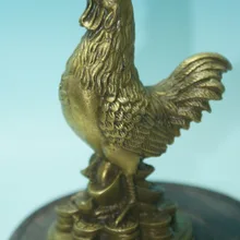 Изысканный Старый Китай медная Статуэтка петуха Дизайн Классическая художественная коллекция и украшения для дома