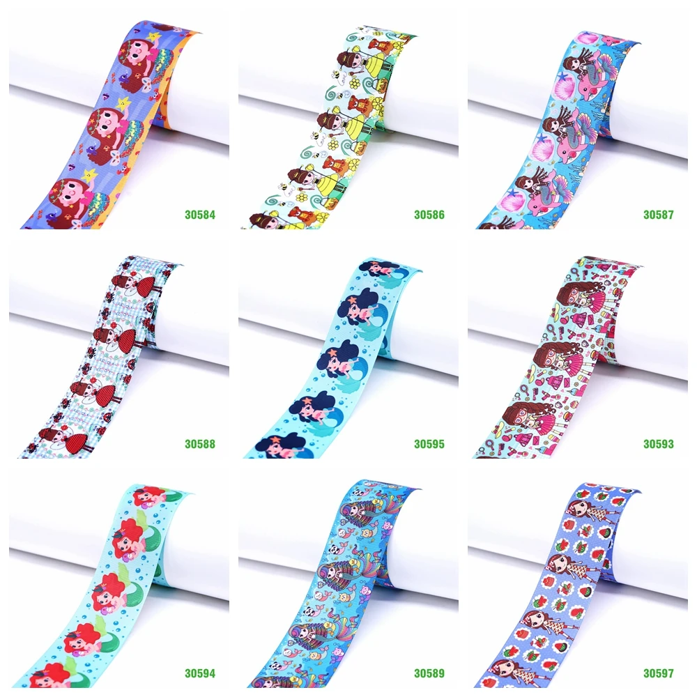 

Free shipping 2019 new arrival ribbons Hair Accessories ribbon 10 yards printed grosgrain ribbons 30594