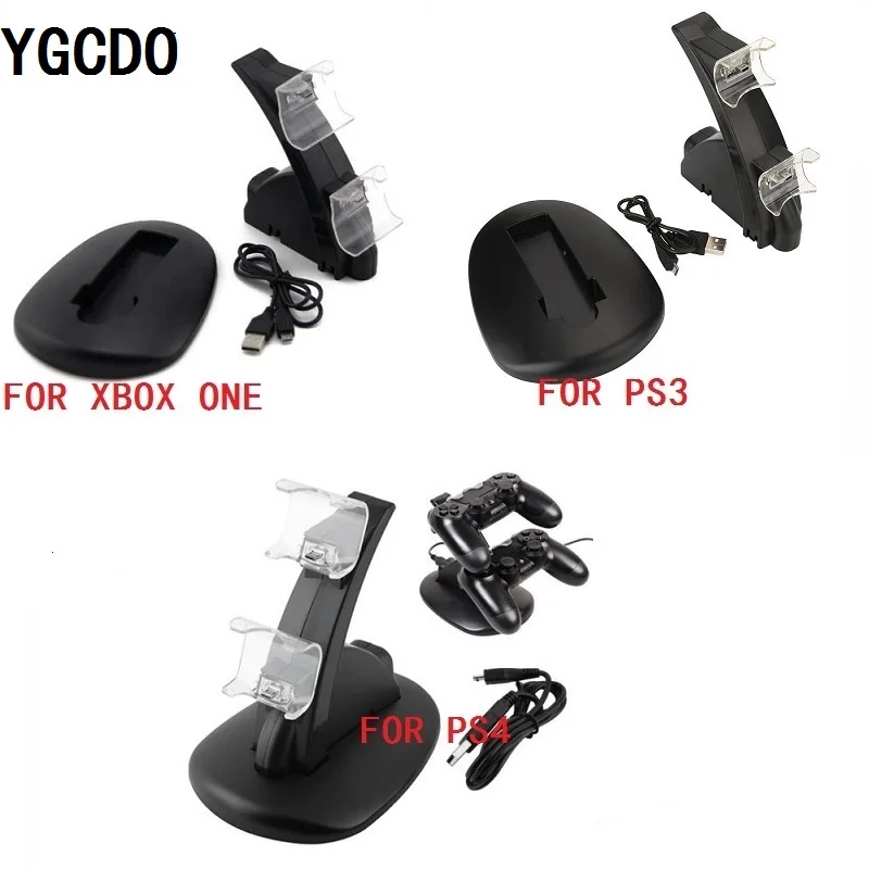 Док-станция YGCDO с двумя USB-портами ручками для Playstation PS4/PS3 XBOX ONE бесплатная доставка