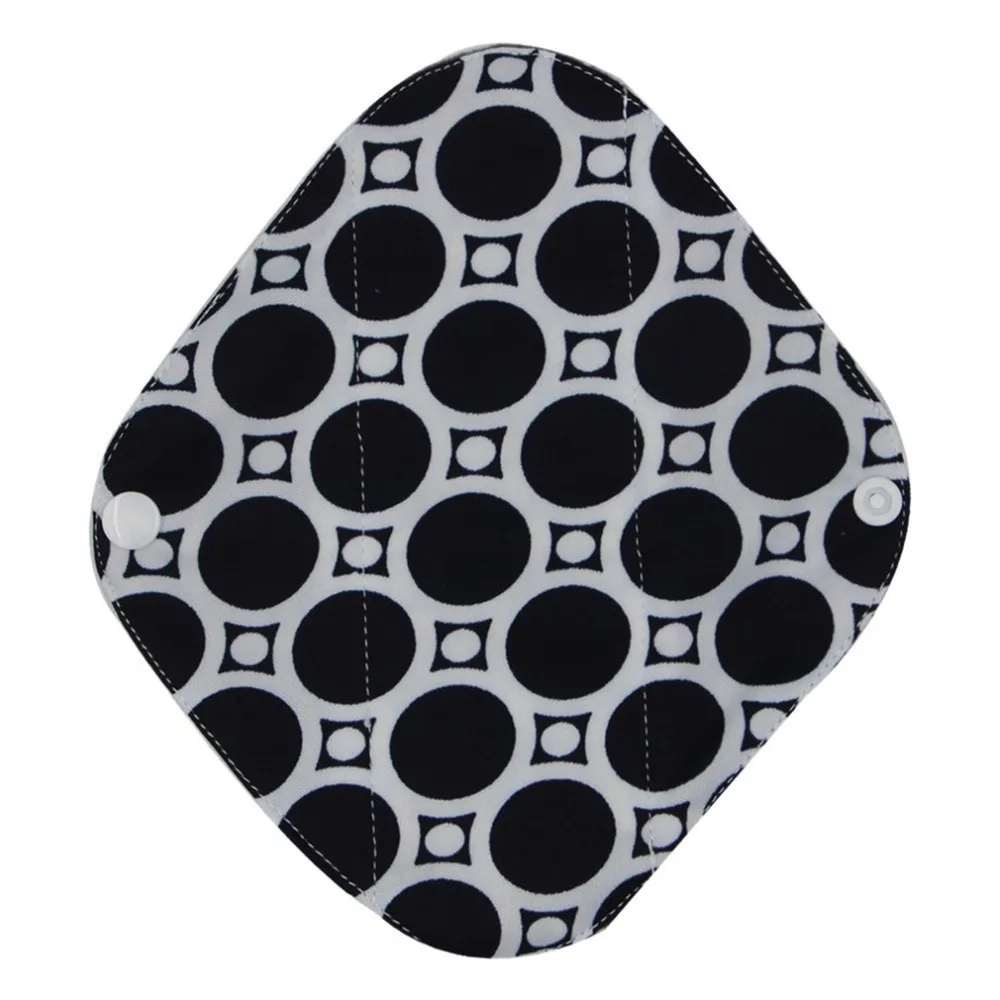 1Pc Washable Organic Reusable Bamboo Cloth Menstrual Pads Lady Cloth Pad Feminine Hygiene Pad Sanitary Pads 4