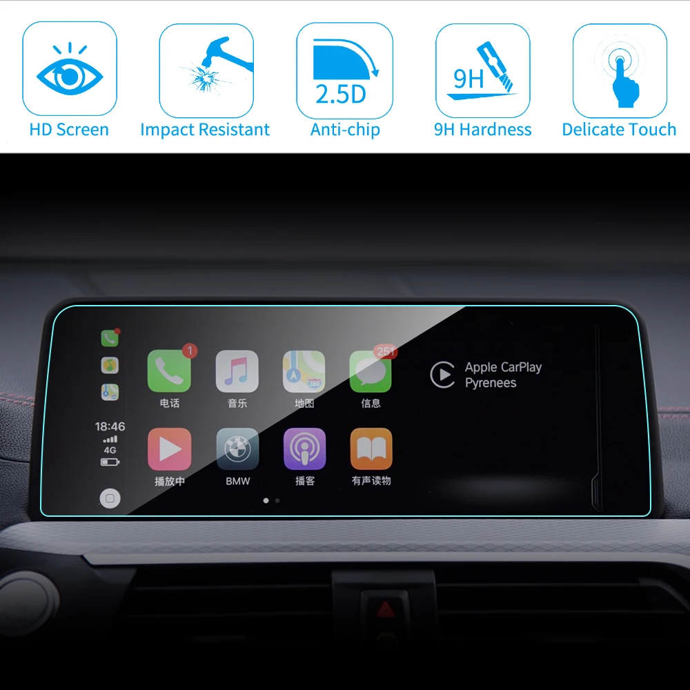 6,5 8,8 10,25 дюймов Автомобильный gps навигационный экран протектор для BMW F25 G01 X3 9H сенсорный экран Закаленное стекло пленка автомобильные аксессуары