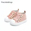 Spring Autumn new kids shoes school perfect Rivet pearl design girls princess boots Super soft and comfortab 1-6 years old 3
