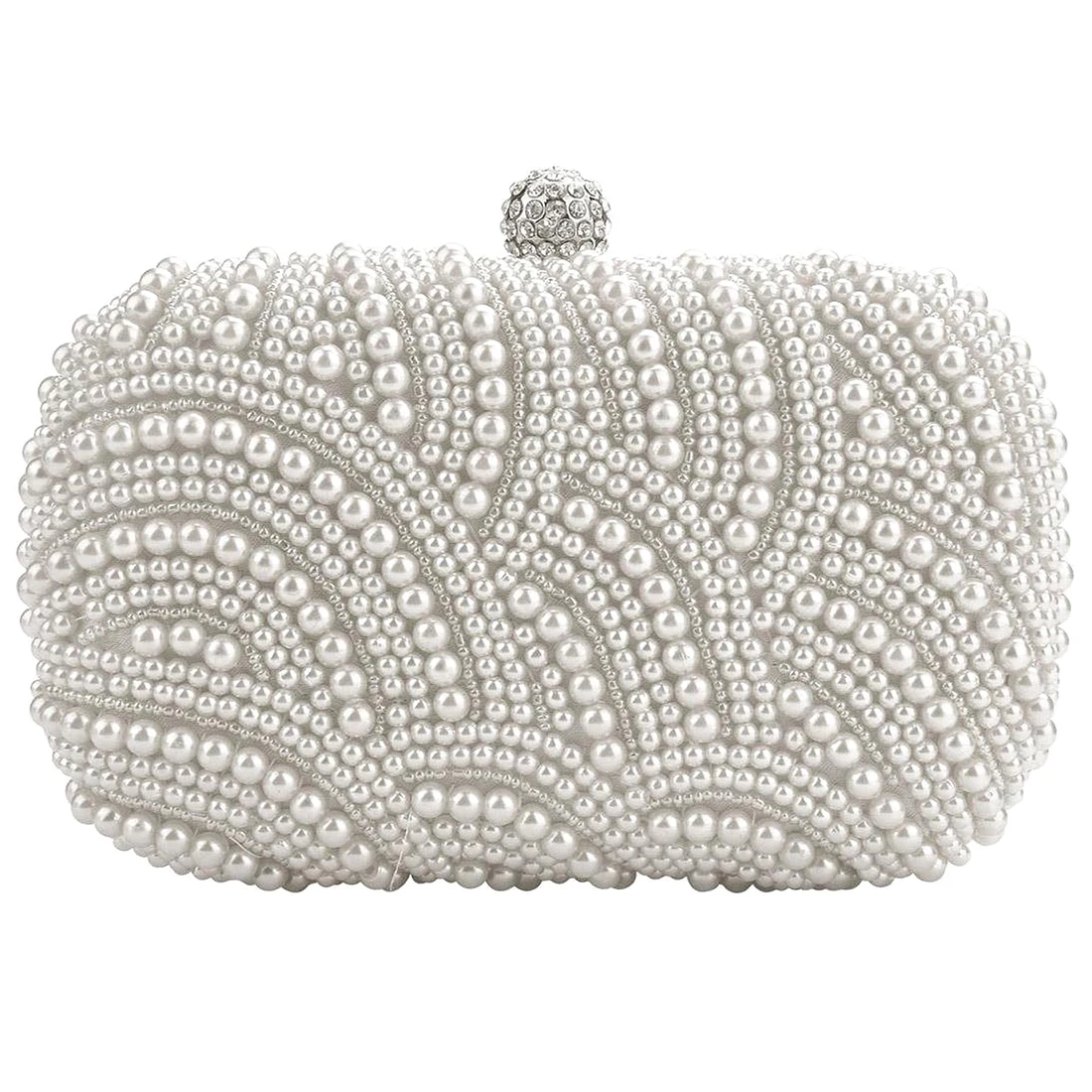 

5 pcs of Fashion Clutch Bag Beaded Party Bridal Handbag Wedding Evening Purse