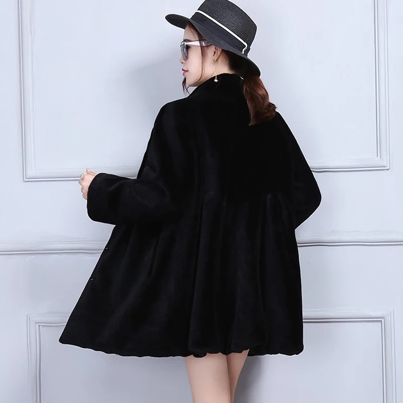 Ayunsue Vestes Fourrure Et Moyen Manteau Manches Mouton De Naturel Des Outwear À Femmes Laine Chaud Manteaux Réel green Rouge Longues Wyq1565 noir D'hiver OwqOfgrY