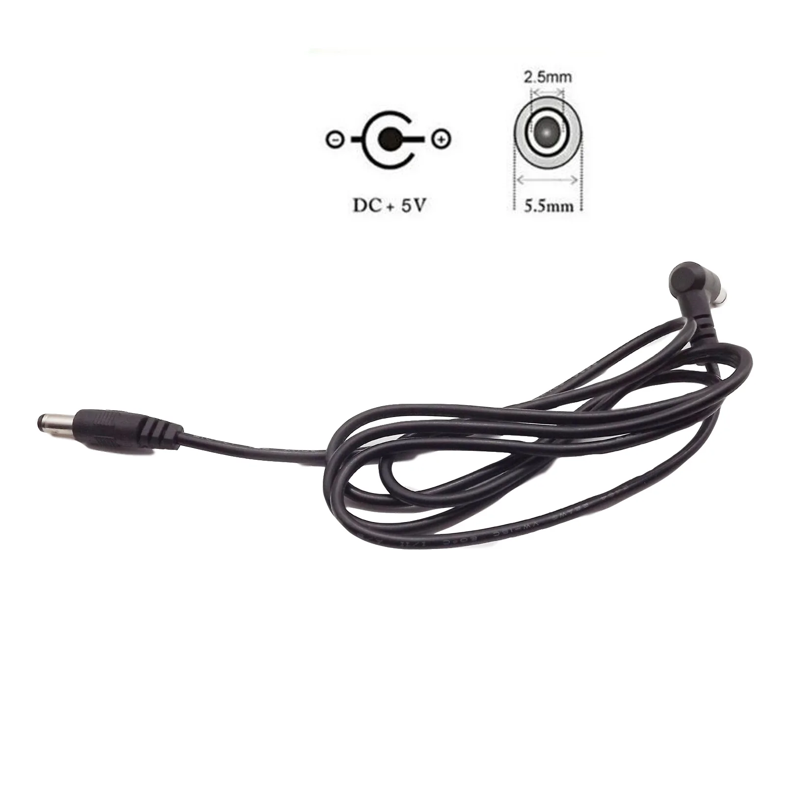 1 шт. CCTV DC мощность 5,5 мм x 2,5 мм Мужской Rignt угол прямой вставной разъем расширение кабельный трос адаптера 50 см 1,2 м