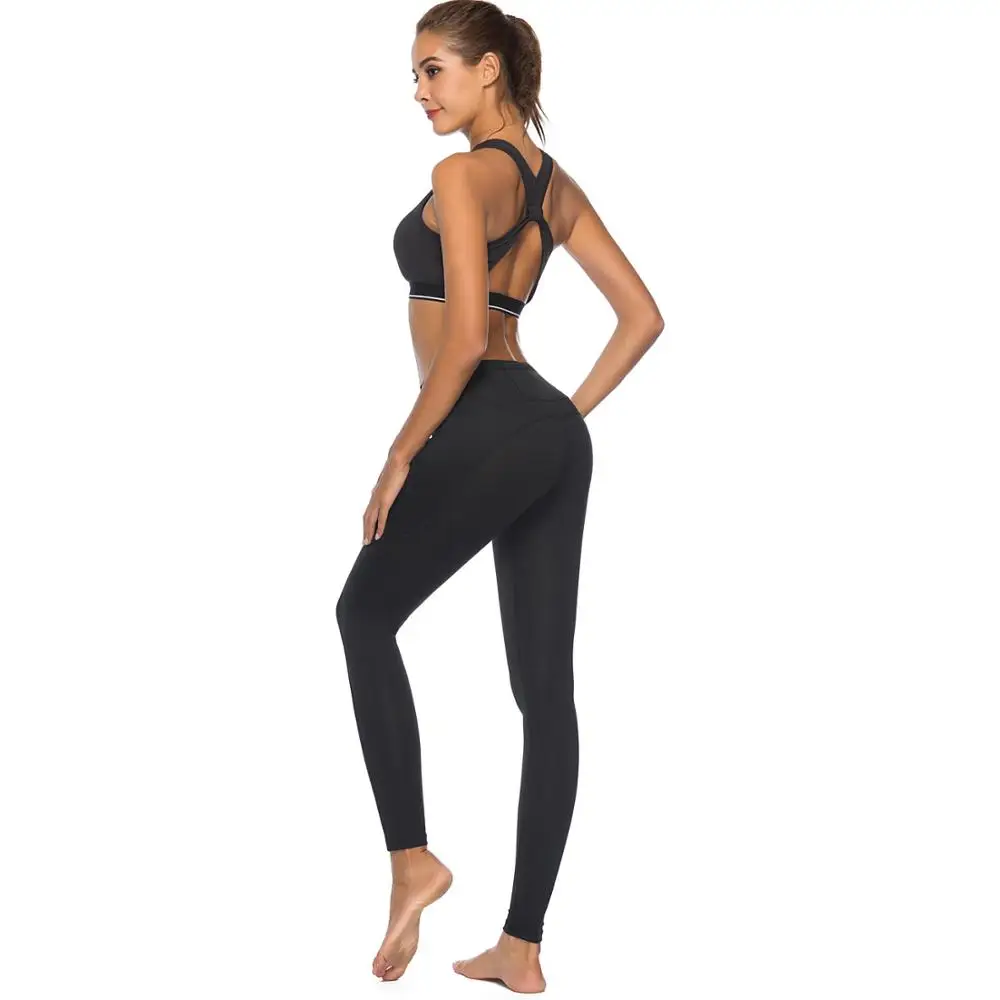 Sexy High Waist Black Stretch Slimming Workout Gym Sport Running font b Fitness b font Women
