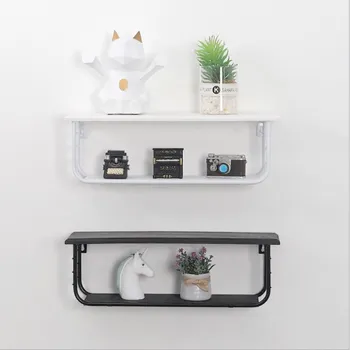 

Metal Nordic Storage Racks Hanging Decor Storage Box Flower Pot House Storage Rack Wall Book Figurines Display Crafts Shelves