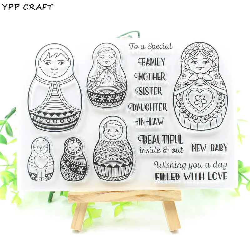 

YPP CRAFT New Transparent Clear Silicone Stamps for DIY Scrapbooking/Card Making/Kids Fun Decoration Supply 180