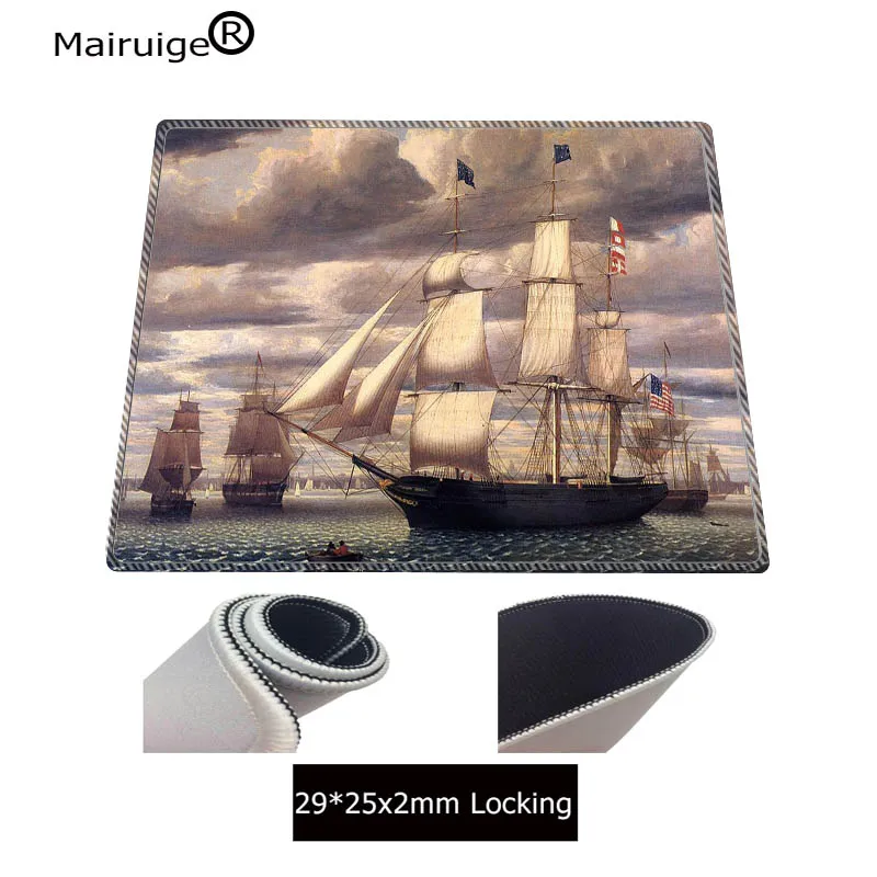 

Mairuige Boat on the sea Anti-Slip Laptop PC Mice Pad Mat Mouse pads For Optical Laser Mouse Gamer Mousepad Lock Edge