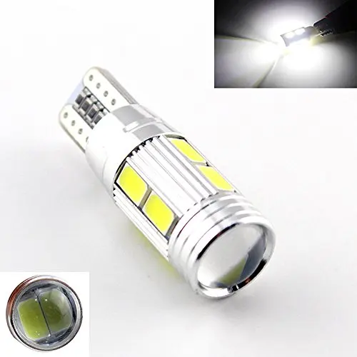 

4 Pieces T10 194 W5W Canbus 10 smd 5630 Merry LED Light Bulb No Error Led Light Parking T10 LED Car Side Light,White