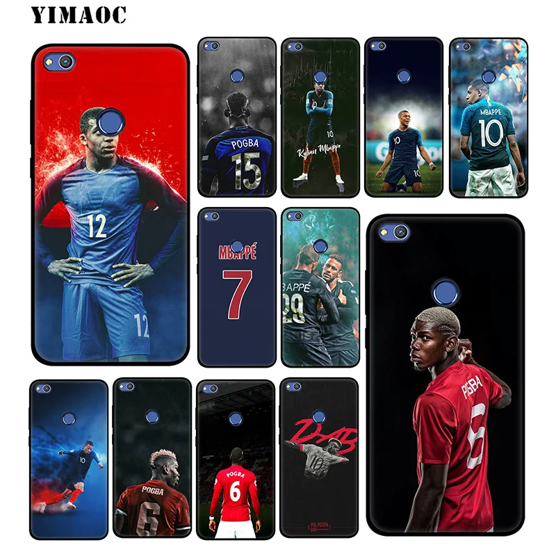

YIMAOC Mbappe football Pogba Case For Huawei Mate 20 10 P20 Pro P10 P9 P8 2015 2017 P Smart 2019 & Nova 3 3i Lite