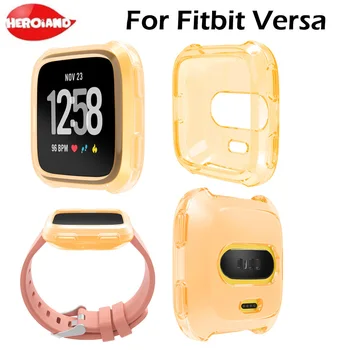 

Smart Cover For Fitbit Versa Watch Soft Protection Silicone Full Case Cover For Fitbit Versa Protective Frame Smartwatch Access