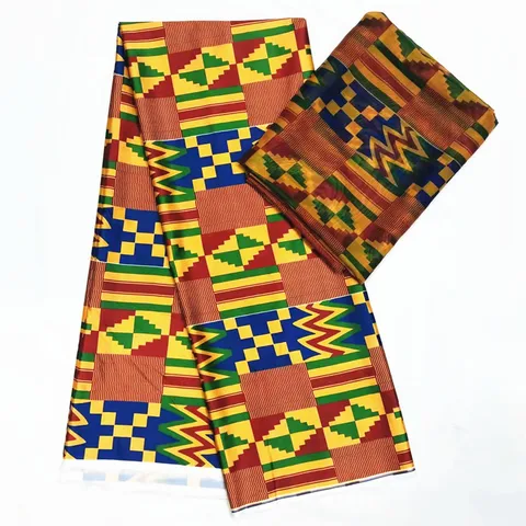 Tecido de Seda Cera para o Casamento 4 + 2 Melhor Qualidade Imitado Africano Impressão Tecido Quintal Nigeriano Chiffon 2020 Kent