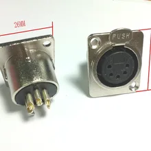 20 шт. 5 pin FEMALE XLR шасси монтируется гнездо панель адаптер разъем