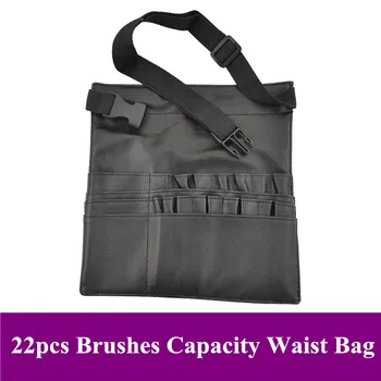 

Professional Makeup Brushes Bag PU Apron Pocket Bag for Studio Makeup Artist Makeup Brushes Holder Large Capacity