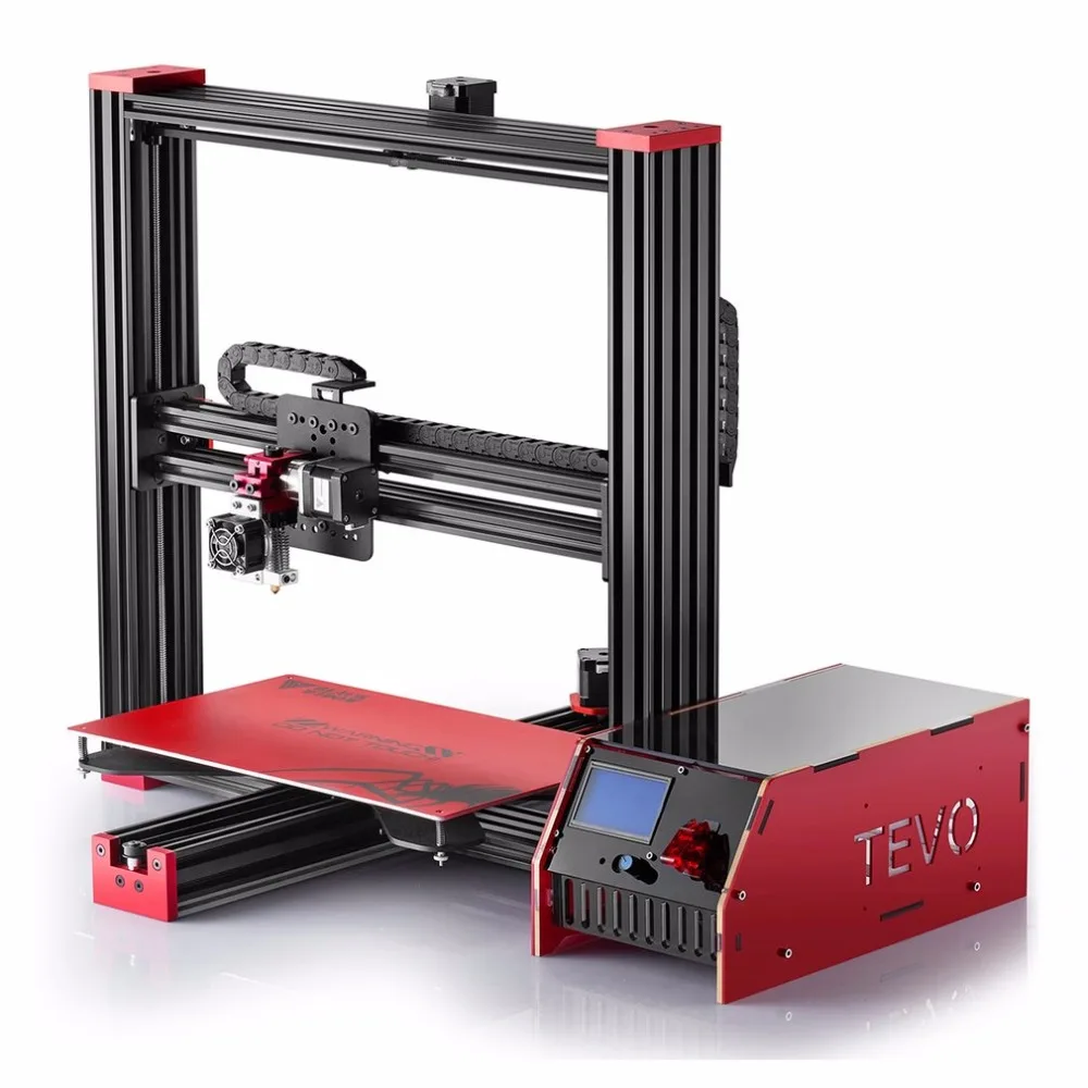 

2017 New for TEVO Black Widow Large Printing Area 370 *250*300mm OpenBuild Aluminium Extrusion 3D Printer kit with MKS Mosfet