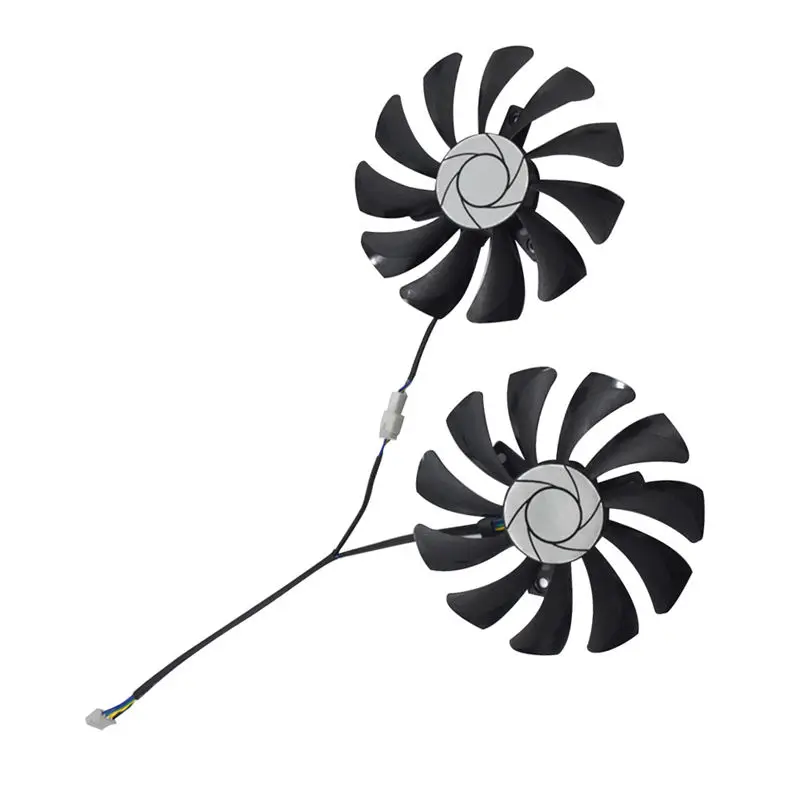 

New 1 Pair Graphics Card Fan 85Mm Ha9010H12F-Z 4Pin Cooler Fan Replacement For Msi Gtx 1060 Oc 6G Gtx 960 P106-100 P106 Gtx106