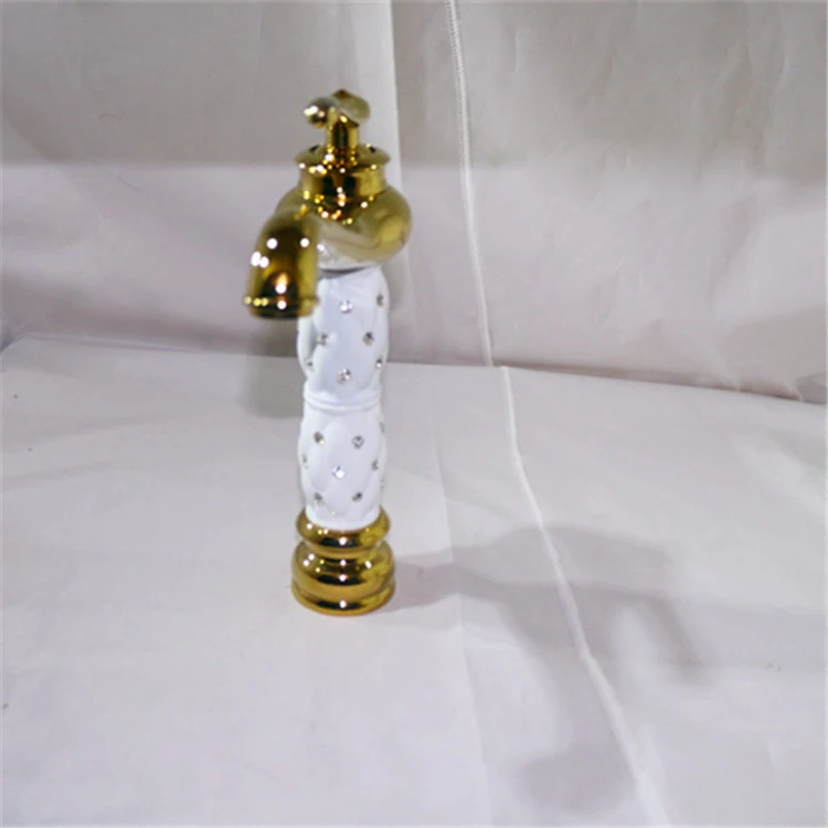 

Dona4011 artical decoration gold plated hot and cold mixer tap for basin bathroom free shipping