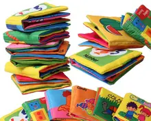 5pcs lot Soft Cloth Baby Boys Girls Books Sound Infant Educational Stroller Rattle Toys For Newborn