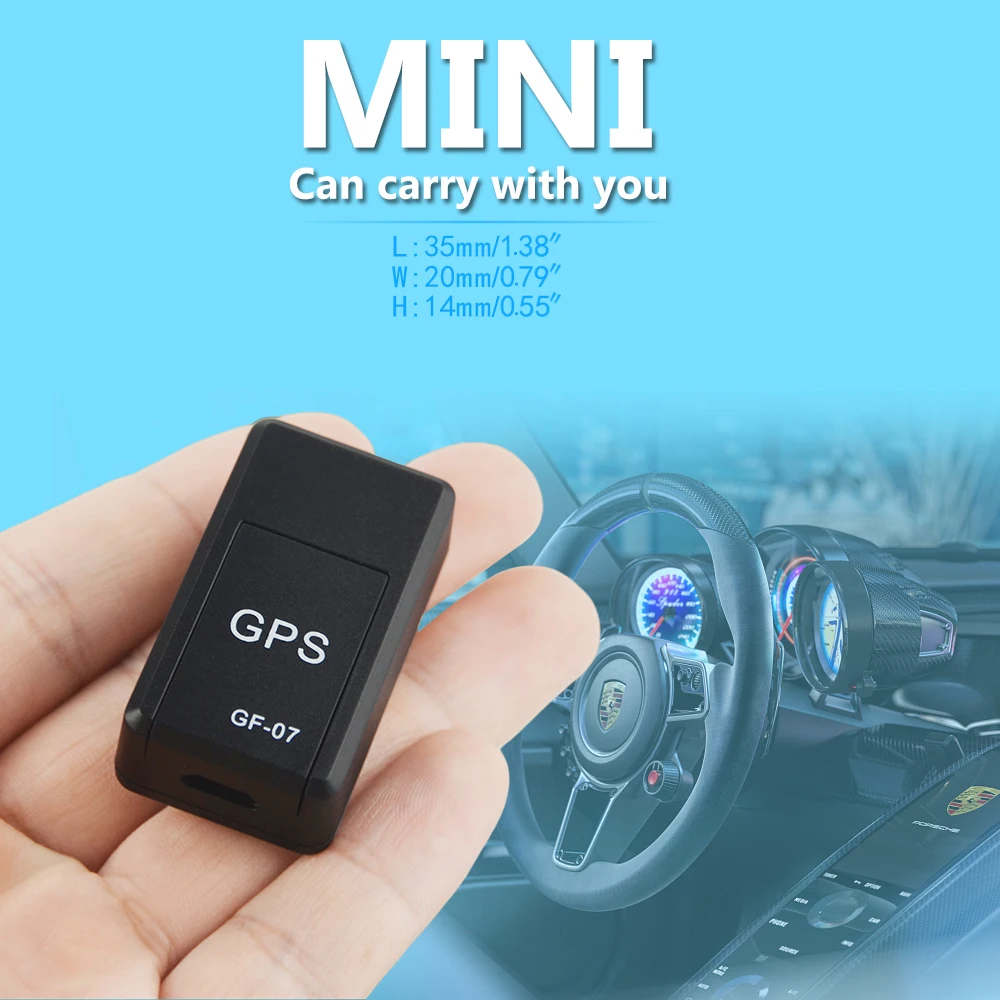 

GF07 Mini Real Time Portable Magnetic Tracking Device GF-07 Voice Control Callback with Powerful Magnet for Vehicle Car Person