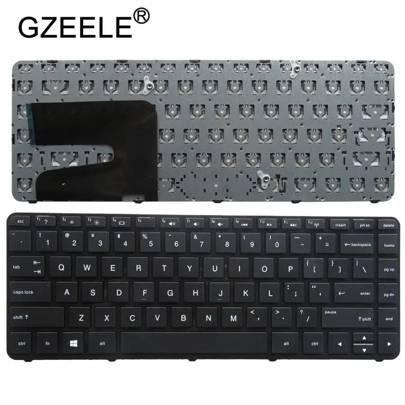 

GZEELE US Laptop Keyboard FOR HP Pavilion 14-E 14-E000 14-F 14z-f000 14-f000 US Keyboard 716164-001 724252-001 With frame black