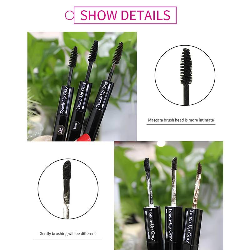 One-Time Hair dye Pen Instant Gray Root Coverage Hair Color white to dark brown black 2 brushes soft head easy apply temporary One-Time Hair dye Pen Instant Gray Root Coverage Hair Color white to dark brown black 2 brushes soft head easy apply temporary