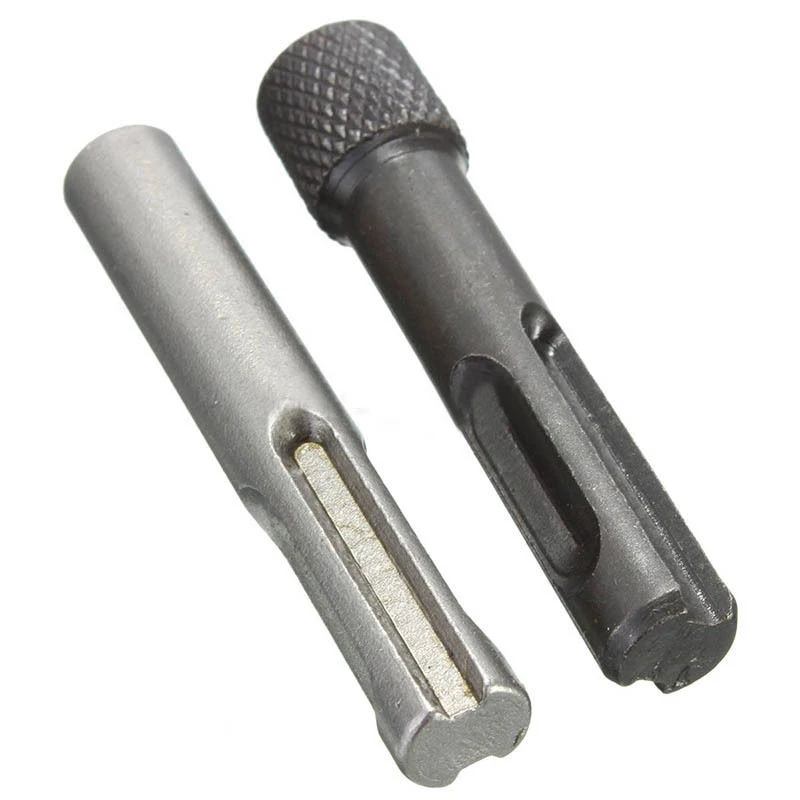 2pcs 1/4'' 60mm Hex Shank Screwdriver Holder Drill Bits SDS Adaptor Drill Bit Converter for Hammers Impact Drill Bits
