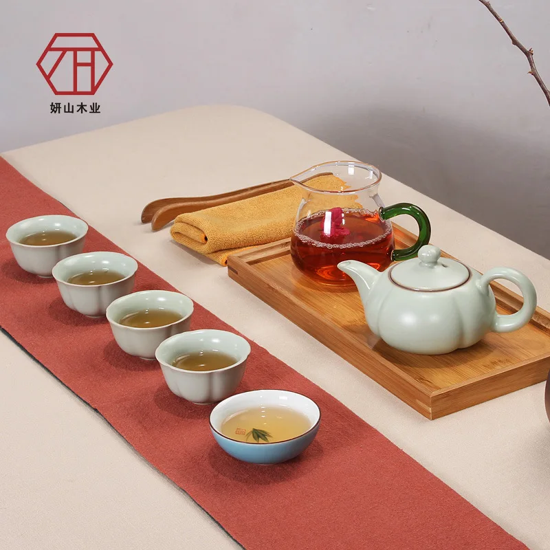 [Ru] Yan Mountain Tea пуансеттиа 9 наборов нового китайского творческого чая кунг-фу