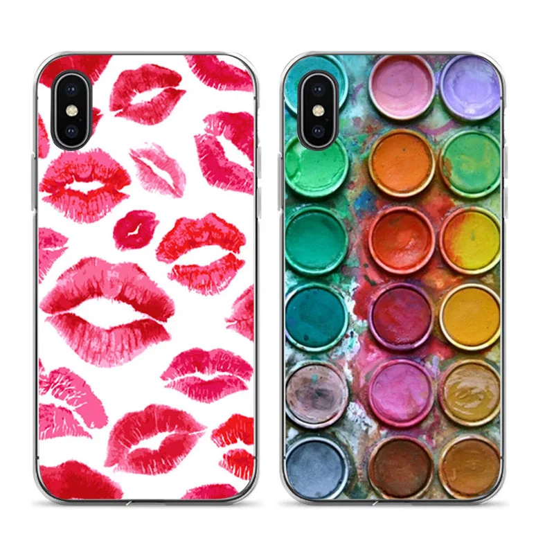 

Watercolor leopard print biscuit Newest Super Cute Phone Cases For iphone 7 plus Case For iphone 6 6s 7 8 8plus X XS XR XSMAX