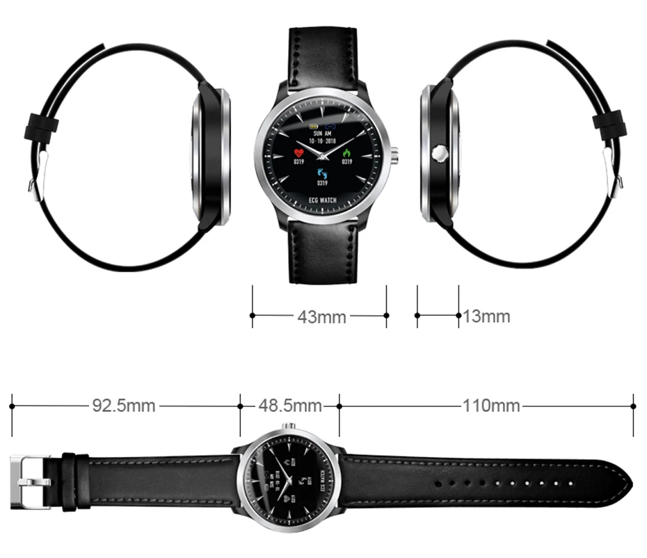 N58 ECG Smartwatch Men Smart Watch support Electrocardiogram Measurement Fitness Tracker (14)