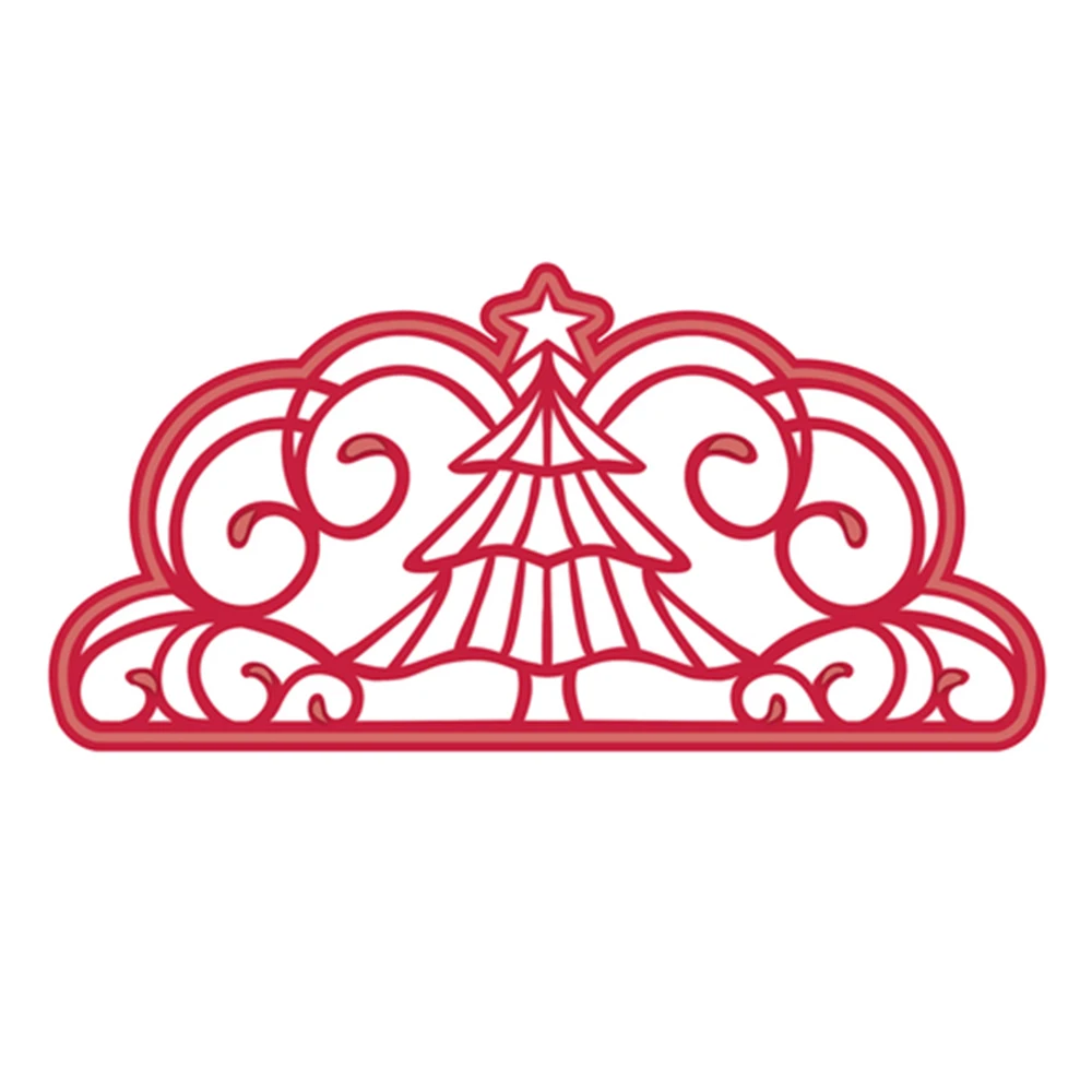 

McDies Tree lace Metal Cutting Dies Stencil for DIY Scrapbooking Album Embossing Paper Cards Making Decor Crafts Dies