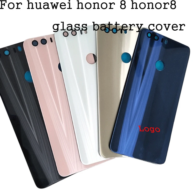 Стеклянная крышка+ адгезивная наклейка для huawei honor 8, стеклянная крышка для батареи, задняя дверь для honor 8, FRD-L19, L14, L04, крышка для батареи