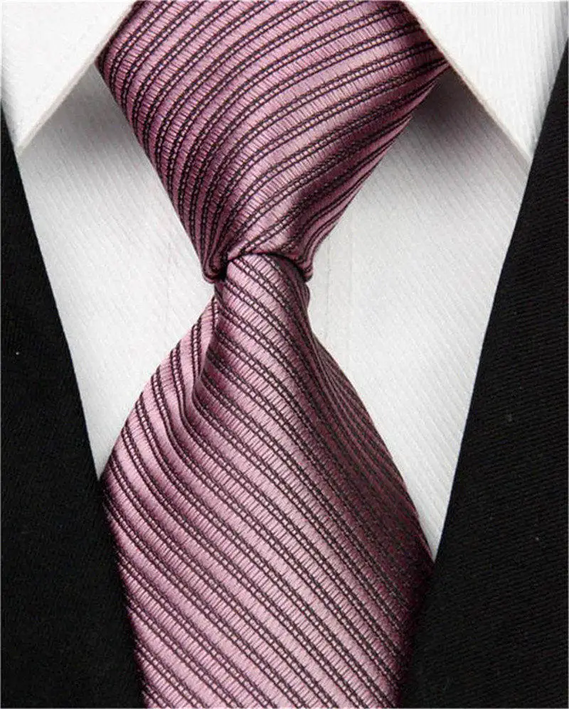 Мужские галстуки из шелка, мужские аксессуары, черный, синий, белый, красный однотонный Полосатый жаккардовый бизнес Свадебный галстук, галстуки 3 дюйма/7,5 см - Цвет: ST75005