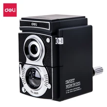 DELI E0668 вращающаяся точилка для карандашей Подарочная камера симпатичная точилка нож гладкая заточка Школьные Аксессуары