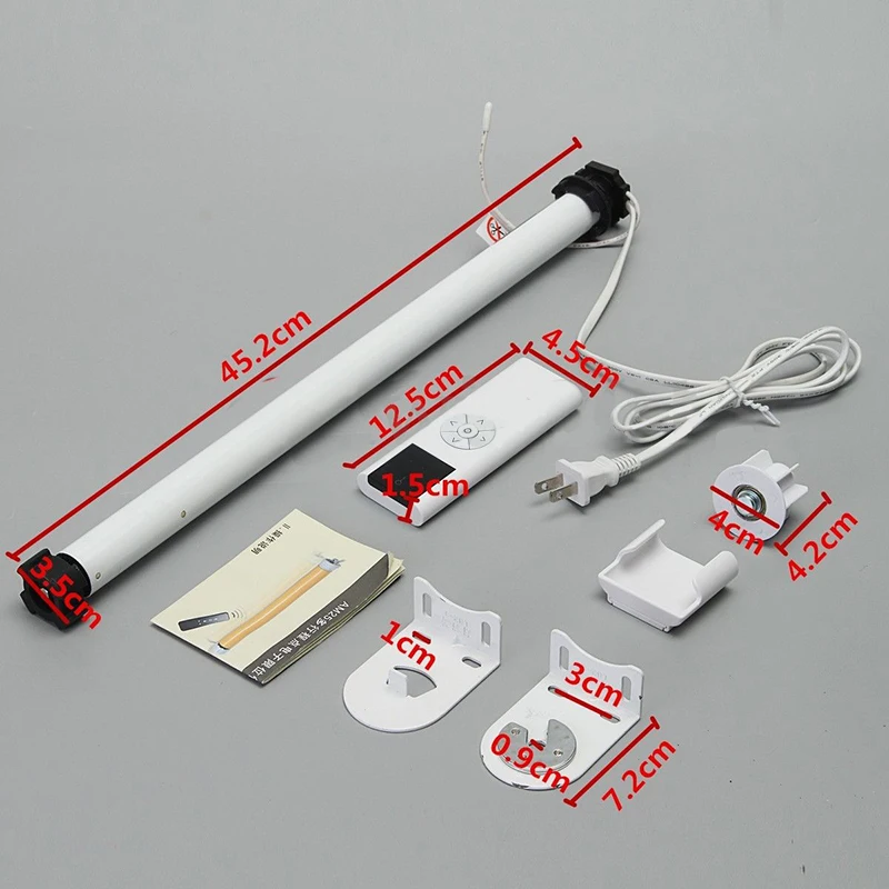 JX-LCLYL AC 100-240V Electric Electric Roller Shade Motor Tubular Remote Control