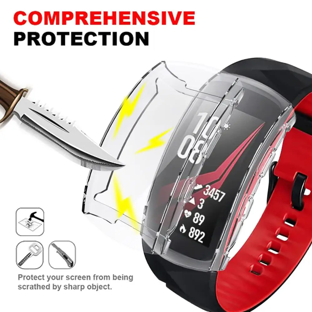 Мягкий прозрачный чехол для защиты экрана Samsung Gear Fit 2 Pro SM R360/R365 полная защита