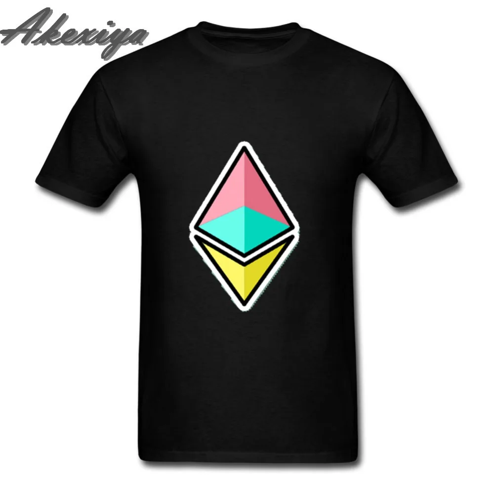Ethereum Logo Bitcoin Funny T Shirts Summer Fashion 3D men Ethereum Virtual Currency Leisure Short Sleeve Tshirt Homm Fortnight