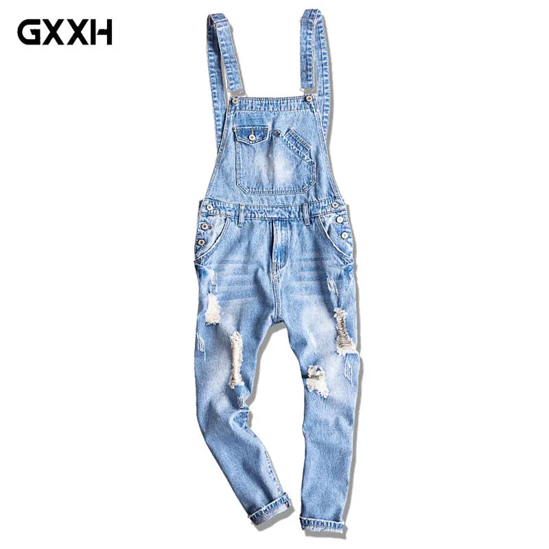 blue jean jumper pants