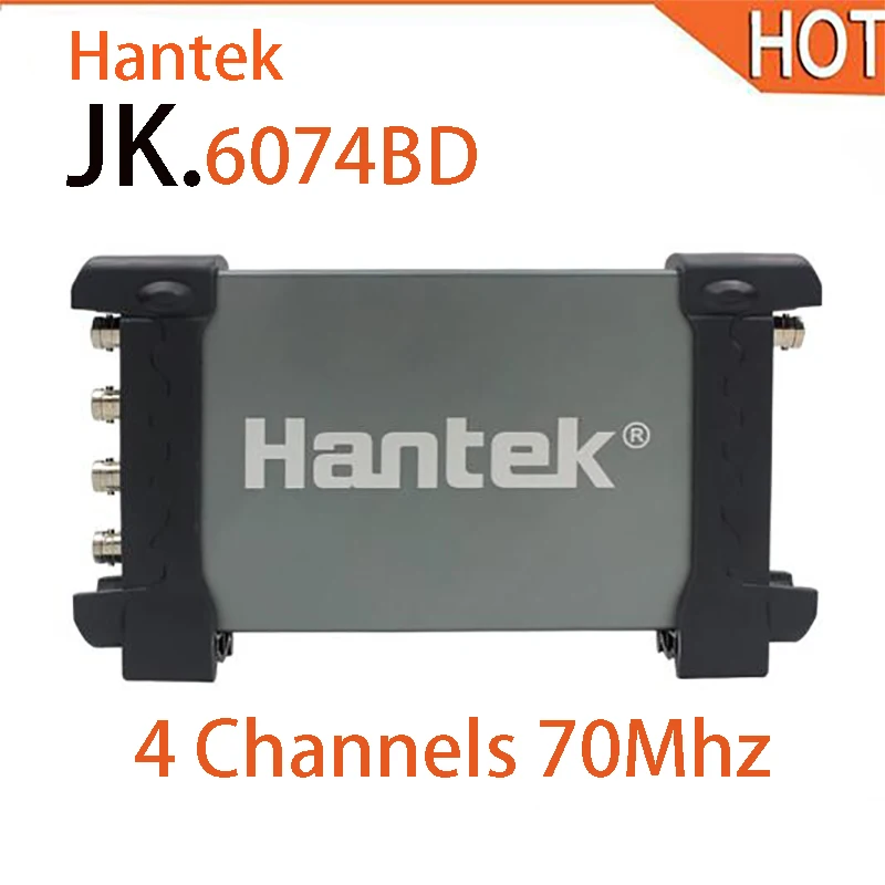 Hantek 6074BD 4 Каналы 70 МГц полоса пропускания 1GSa/s выборки в режиме реального времени цифровой запоминающий осциллограф самую лучшую цену и быструю доставку