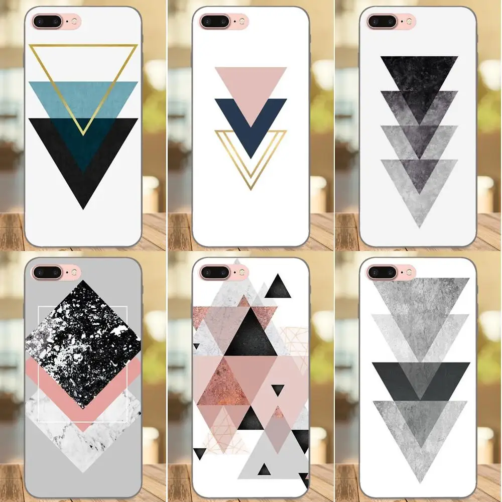 

Rose Gold Geometric Patterns TPU Fashion Mobile Phone For Samsung Galaxy A3 A5 A6 A6s A7 A8 A9 Star Plus 2016 2017 2018