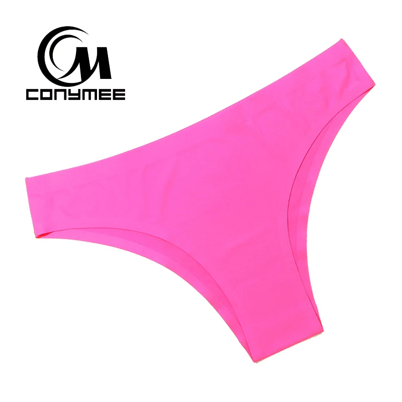 [Conymee] Sexy Трусики для женщин Для Бесшовные стринги женские атлас Нижнее Бельё